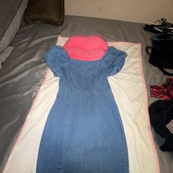 Vestido De Mezclilla Azul Talla M