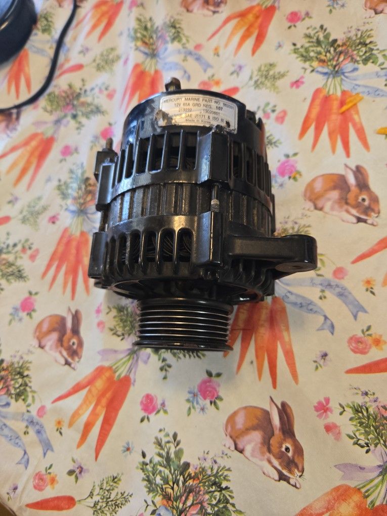 Mercury Marine Boat Alternator Spare For 5.7 Fuel Injected Mercury Motor Used Works Great Sold Boat