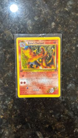 Blaine’s Charizard 1st Edition NM