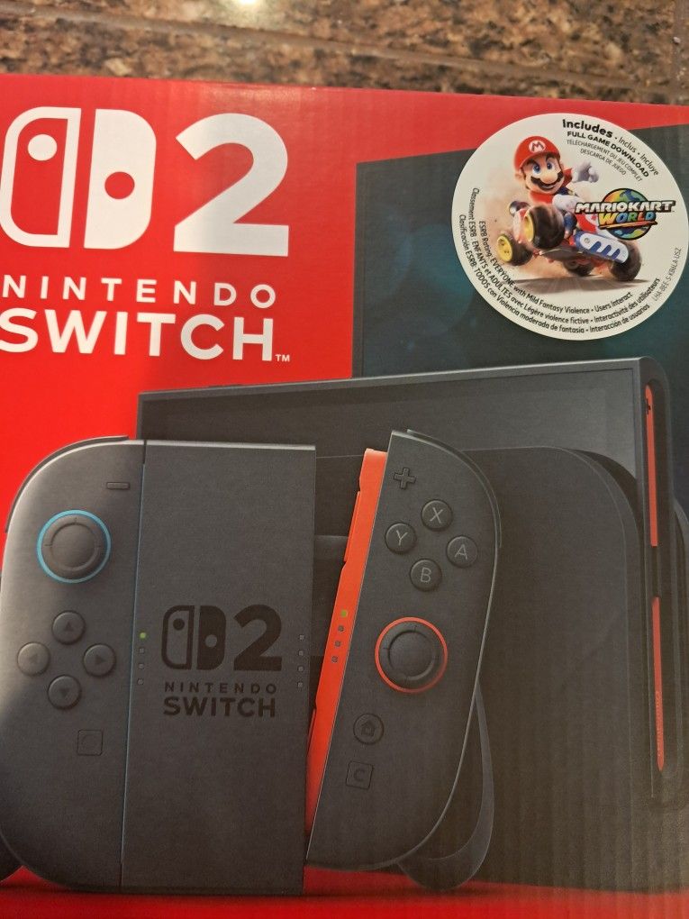 Switch 2 With Super Mario Game