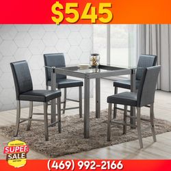 New Dining Table With 4 Chairs - Delivery And Financing Available 
