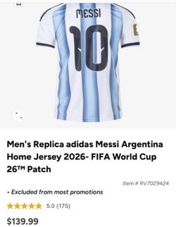 Argentina Jersey Messi