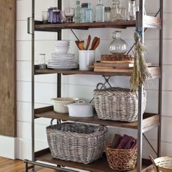 World Market Industrial Shelving Unit (metal & wood) | Pick Up From Kirkland
