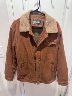 Vintage Corduroy Sherpa Lined Jacket Men’s Medium Brown