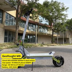 6000 watt 60 v 30 amp  M9 electric scooter (brakes need to be bled)