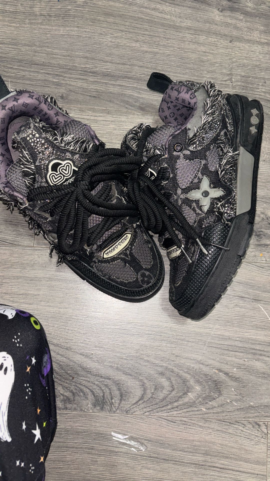 Louis Vuitton Skate Trainer Black Swarovski Monogran