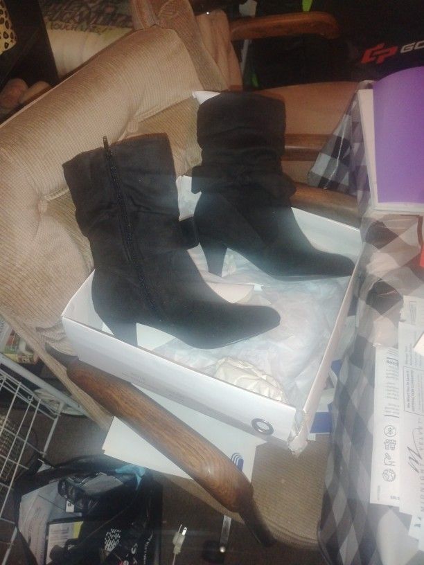 Knotted Slouch Bootie Boots