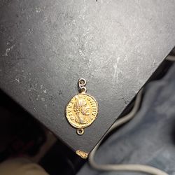 Gold Coin Pendant