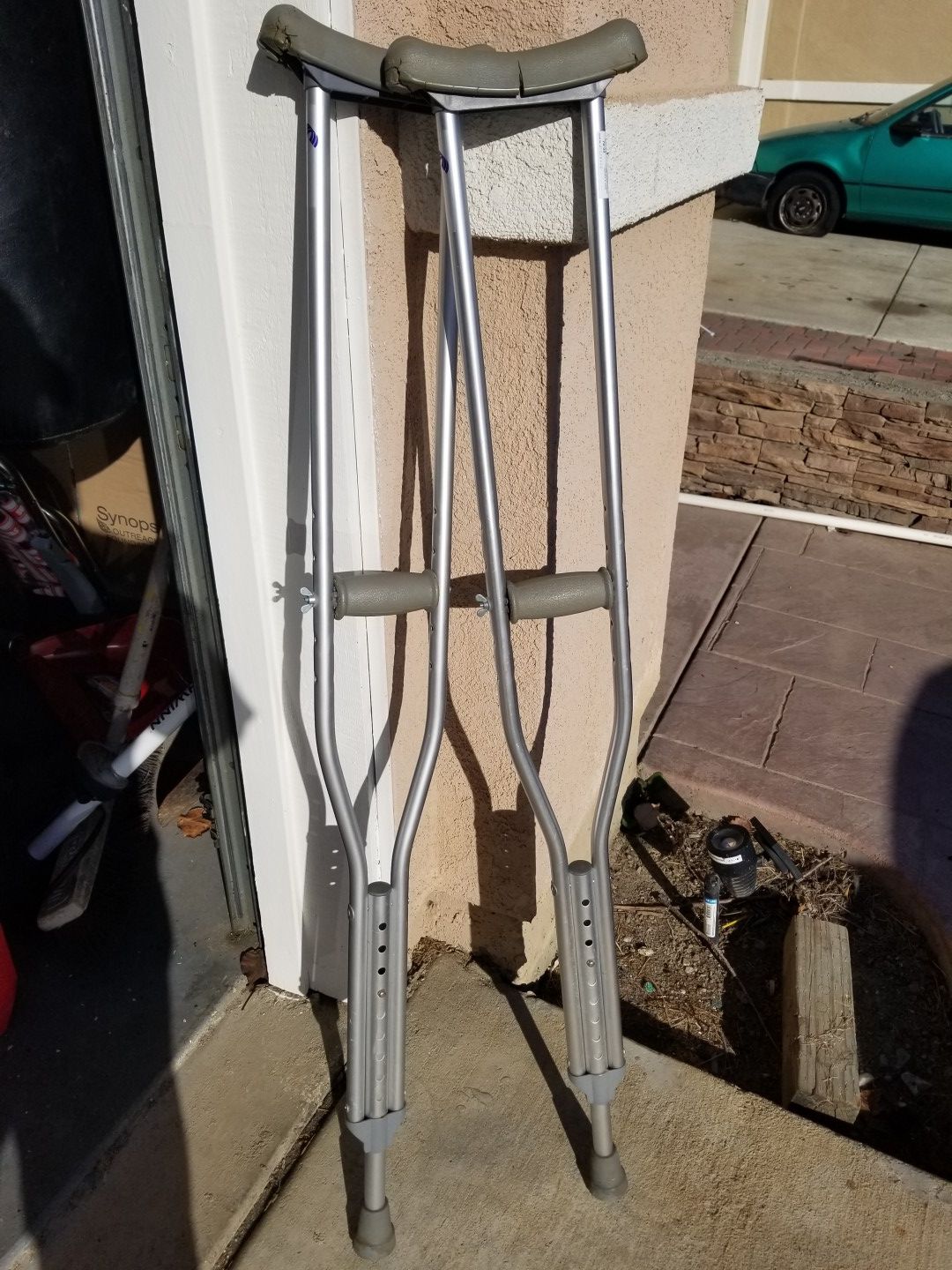 Cypress Medical push button Aluminum crutches