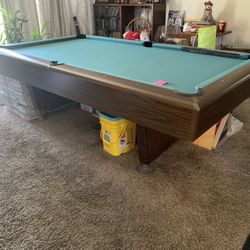 Hardwood Pool Table