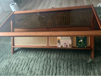 Rattan coffee table