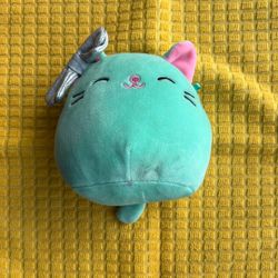 Squishmallows Charisma Cat Claire’s 5” Plush Stuffed Kitten Silver Bow