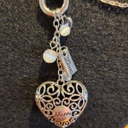 MOTHER'S DAY - "MOM" CHARM NECKLACE