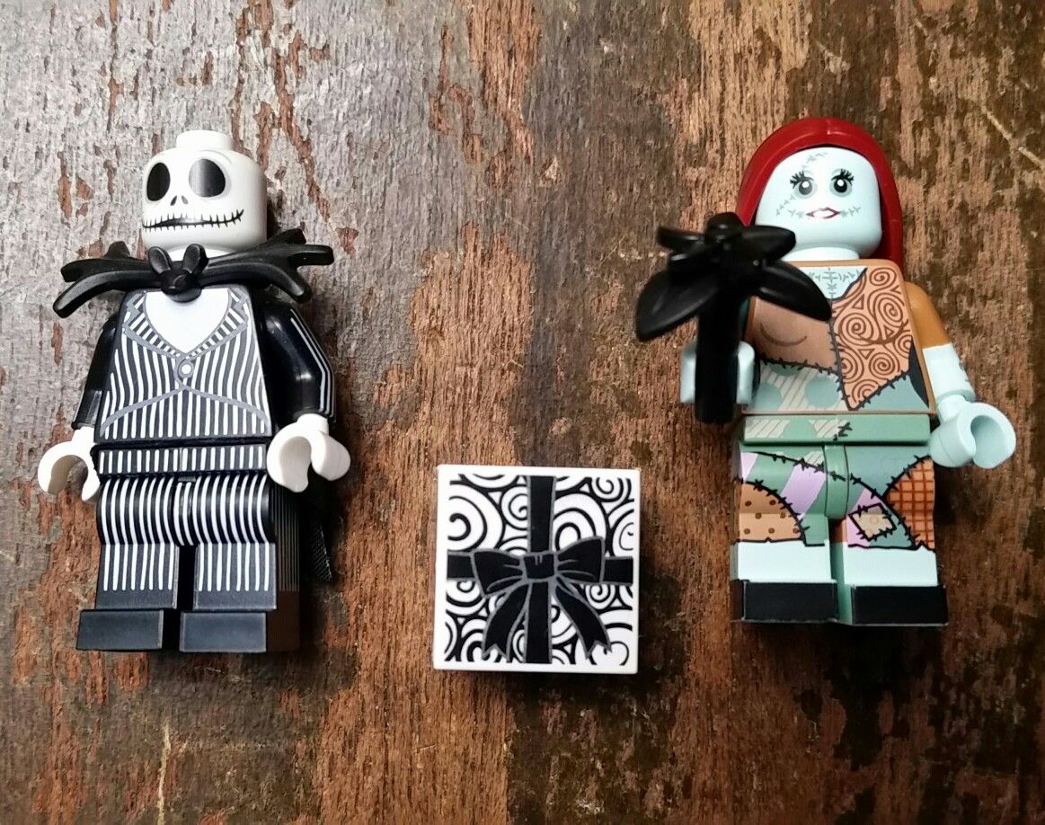 Nightmare before Christmas Jack & Sally Lego minifigures