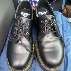 Dr. Martens 1461 Quad Smooth Leather Platform Shoes