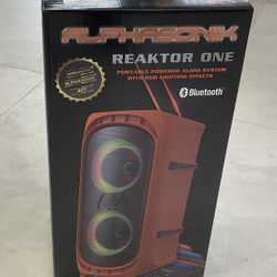 Alpha Sonik 2X12 Bluetooth Speaker (red)