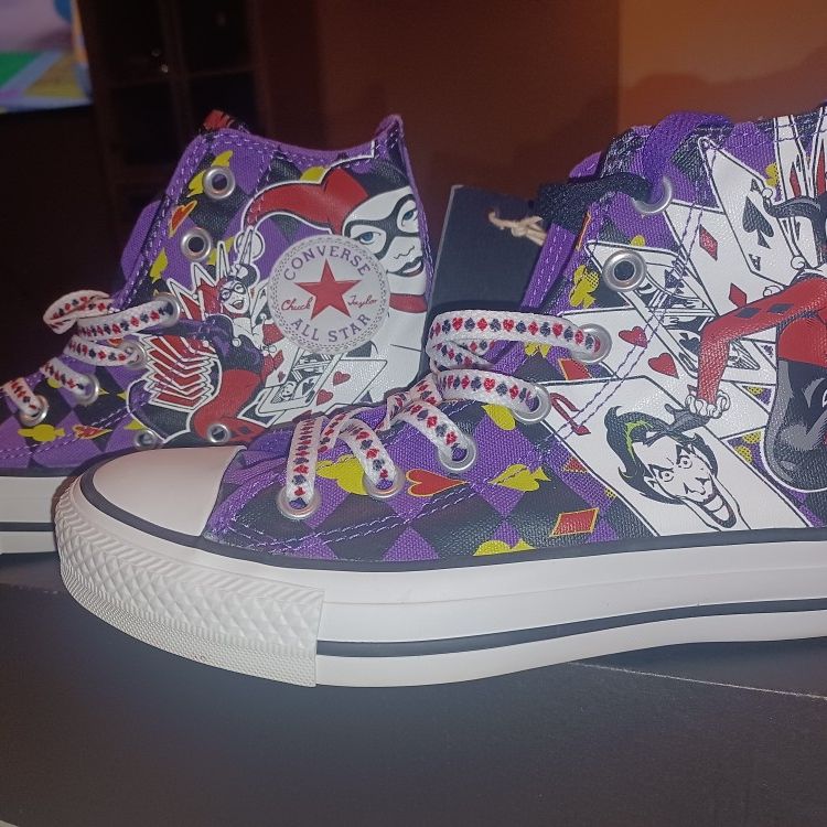 Harley quinn converse size 8 sales