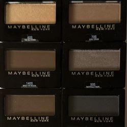NEW SEALED Set of 6 Maybelline Expert Wear Eye Shadow - Neutral Or Smoky Eye.   Create effortless neutral or smoky eye looks with this set of 6 Maybel