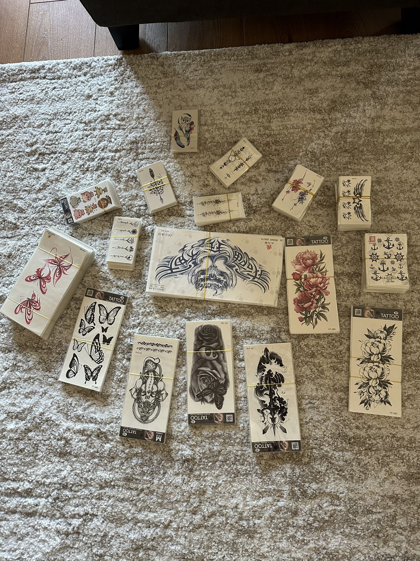 Temporary Tattoos Assorted Designs And Sizes
