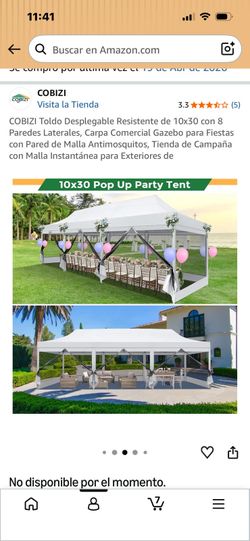 Large Outdoor Party Tent / Canopy – White