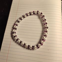 Clear White And Purple Choker For Kids