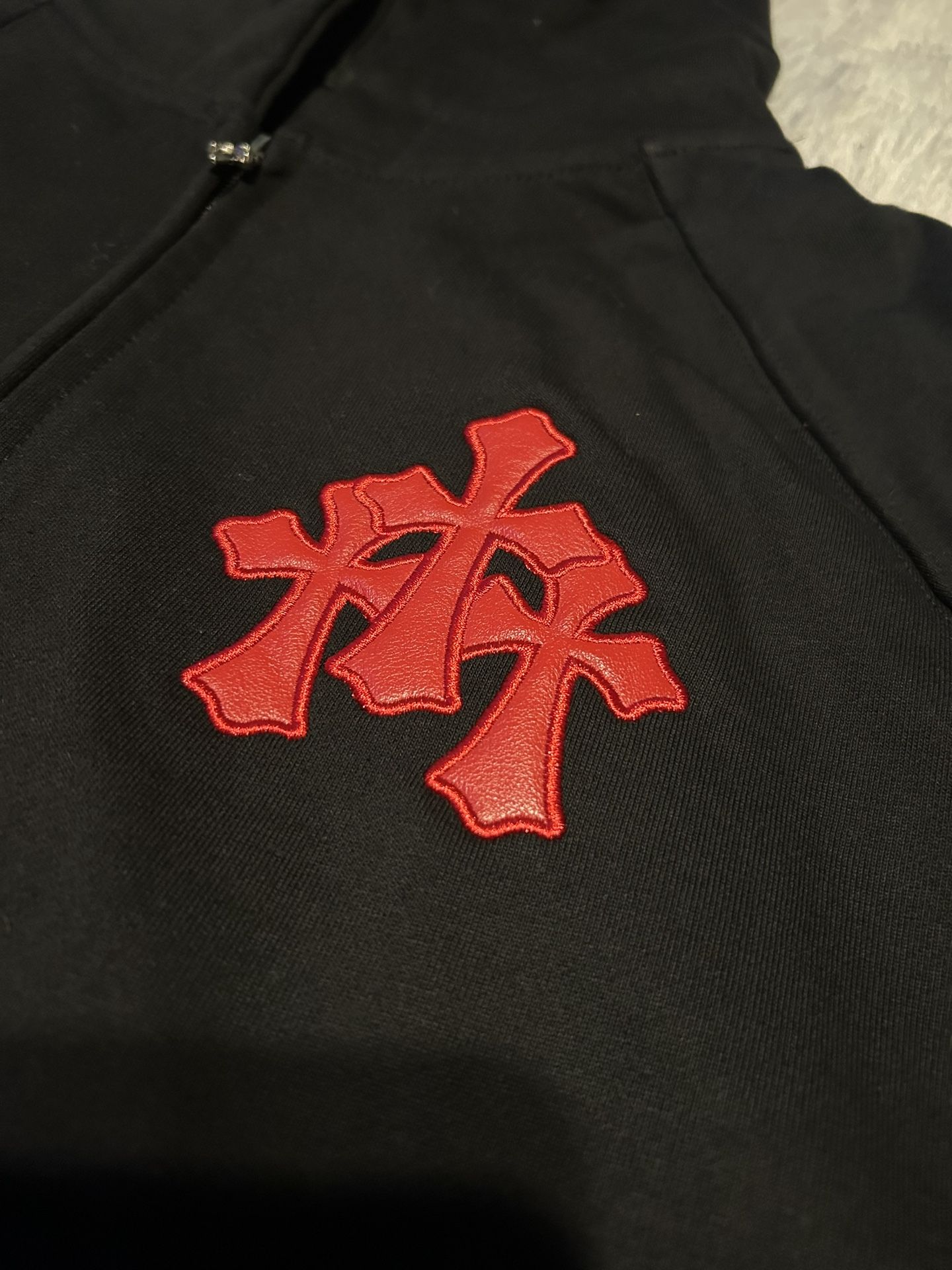 Chrome Hearts Sweater, Black And Red