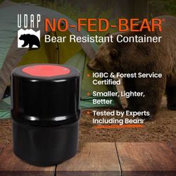 UDAP No-Fed-Bear Resistant Container + Bag