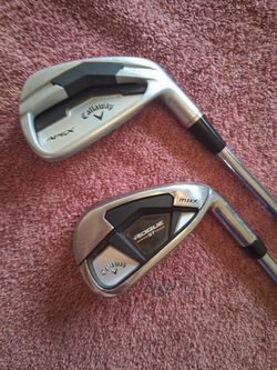 Mint callaway apex forged 6 iron and mint rogue st 7 iron