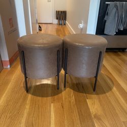 Faux Leather Stools