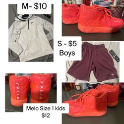 Nike Sweater M Boys / champion Shorts S/ Melos Kid Size 1