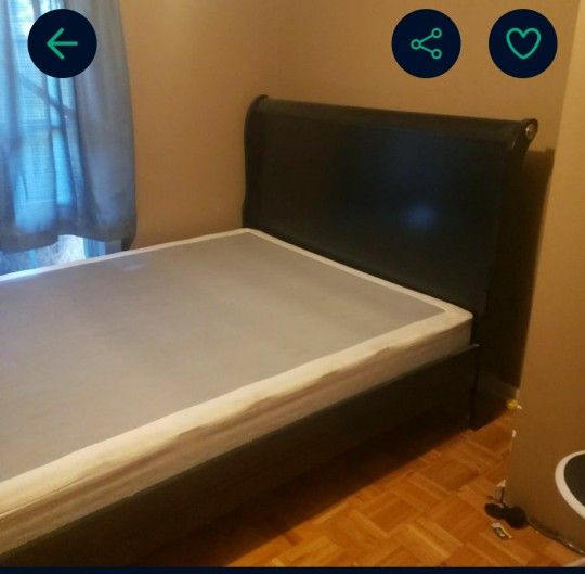 Queen Bed With Box Spring & Mattress