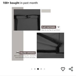 ULTCOVER Waterproof Outdoor TV Cover for 71-75 inch Outside Flat Screen Televisions with Mounts and Stands, Black