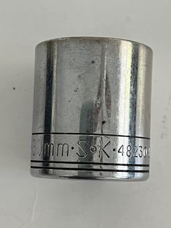 SK PROFESSIONAL, 30mm Alloy Steel Socket w/Chrome Finish 1/2" Drive, Model: 48230