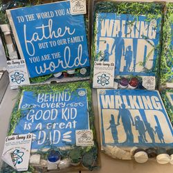 DIY 9inx9in Wooden Sign For Father's Day  