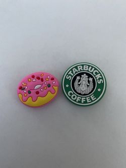 Starbucks & Donut Croc Charm 🍩