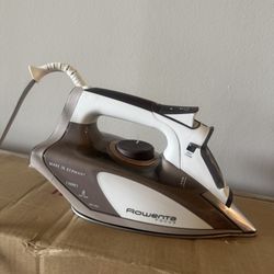 Rowenta DW5080 1700-Watt Micro Steam Iron Stainless Steel Soleplate with Auto-Off, 400-Hole, Brown