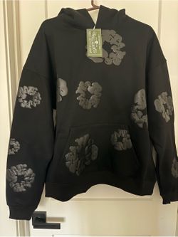 Denim Tears black/gray larger mens hoodie
