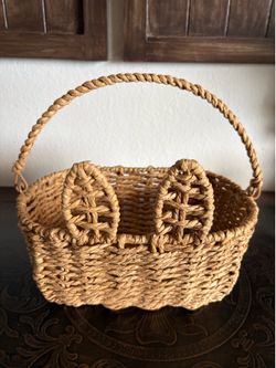Easter wicker bunny ear basket.