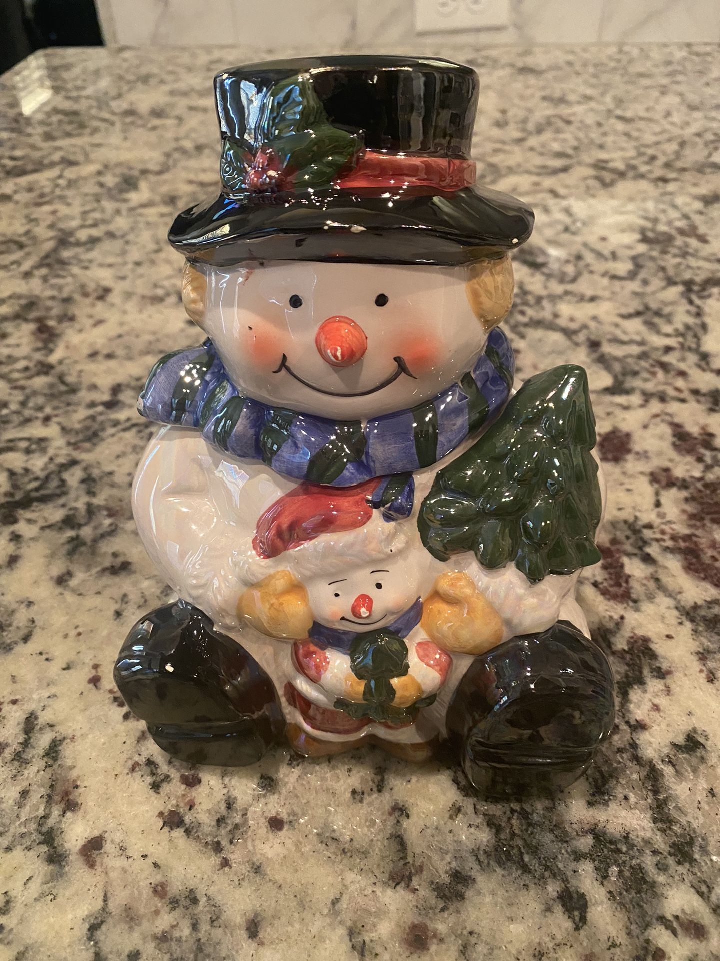 Ceramic Snowman Cookie Jar