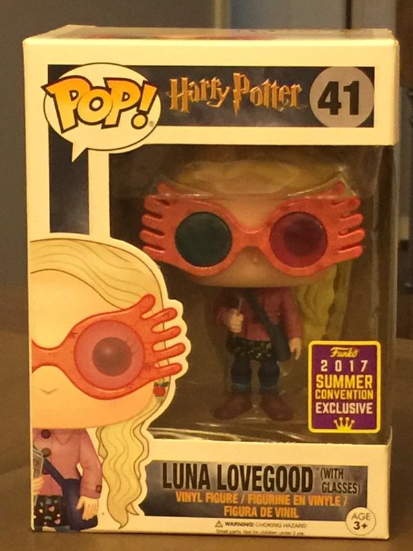 SDCC 2017 Exclusive Pop! Movies: Harry Potter Luna Lovegood w/ glasses (rare exclusive)