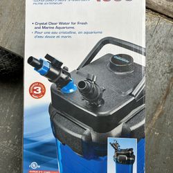 Penn Plax Cascade 1000 Canister Filter For 100 Gallon Tanks