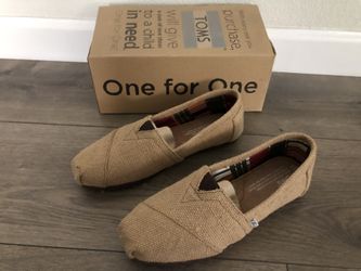 TOMS Classics Natural Burlap Wmn 5