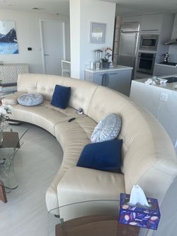 Brand name Leather sectional sofa