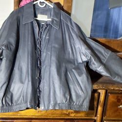 Men's Harbor Bay Black Leather Bomber Jacket