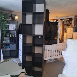 $25OBO scratched up 2 piece cube bookshelf
