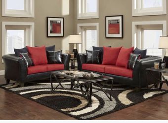 New red couch and Loveseat set