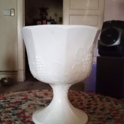 Vintage Indiana Glass Footed Bowl