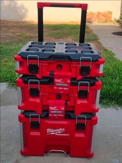 Brand New Milwaukee Packout 22" Rolling Tool Box, 22" Large Tool Box and 22" Medium Tool Box - Modular Storage System