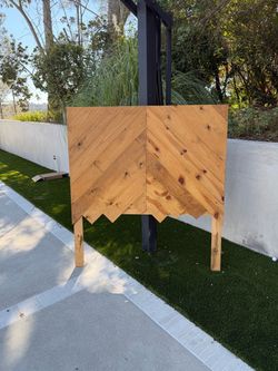 FREE - Wood Chevron Headboard