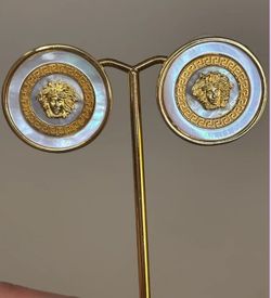 Versace Medusa Mother of Pearl Earrings